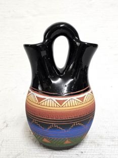 Native American Navajo Red Clay Wedding Vase