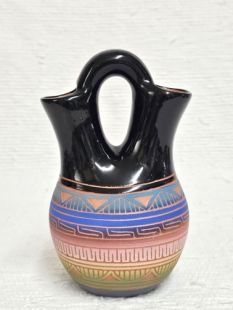 Native American Navajo Red Clay Wedding Vase