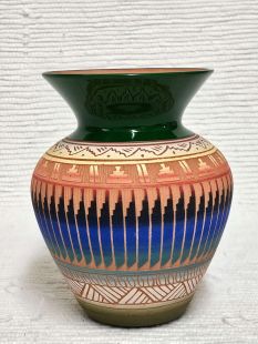 Native American Navajo Red Clay Pot 