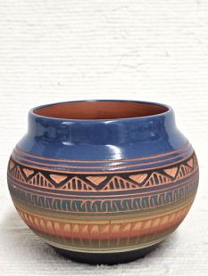 Native American Navajo Red Clay Pot 