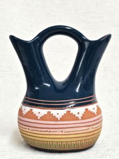 Native American Navajo Red Clay Wedding Vase