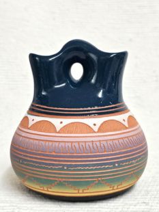 Native American Navajo Red Clay Wedding Vase