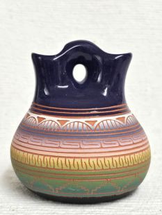 Native American Navajo Red Clay Wedding Vase