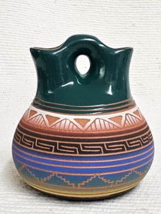 Native American Navajo Red Clay Wedding Vase