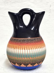 Native American Navajo Red Clay Wedding Vase