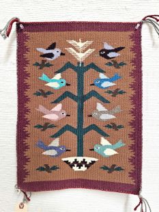 Native American Navajo Rug--Tree of Life