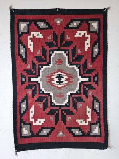 Native American Navajo Sampler Rug--Ganado--Vintage