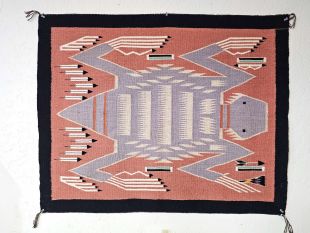 Native American Navajo Rug--Saddle Blanket with Horned Toad