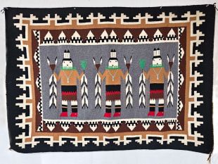 Native American Navajo Rug--Yei--Vintage
