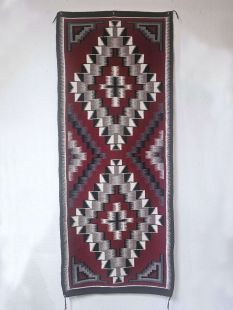 Native American Navajo Rug--Ganado Runner--Vintage
