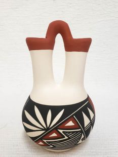 Native American Acoma Handpainted Wedding Vase