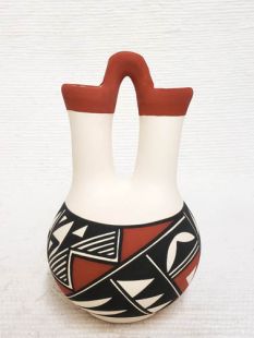 Native American Acoma Handpainted Wedding Vase