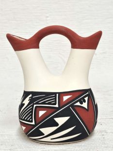 Native American Acoma Handpainted Wedding Vase