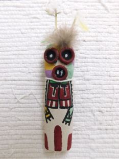 Old Style Hopi Carved Maasaw Traditional Death Katsina Doll Ornament