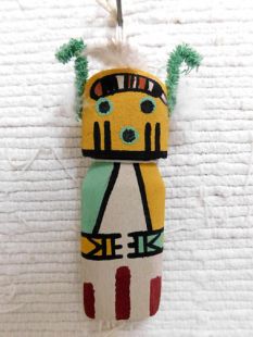 Old Style Hopi Carved Scorpion or Throwing Stick Man Traditional Runner Katsina Doll Ornament