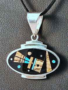 Native American Navajo Made Pendant--Vintage
