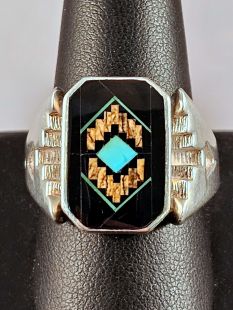 Native American Navajo Made Ring--Vintage