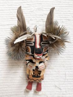 Old Style Hopi Carved Badger Traditional Powerful Healer Katsina Doll
