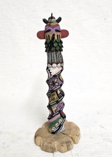 Native American Hopi Carved Hummingbird Katsina Sculpture