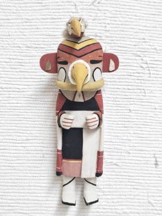 Old Style Hopi Carved Parrot Traditional Bird Kachina Doll (Katsina Doll)