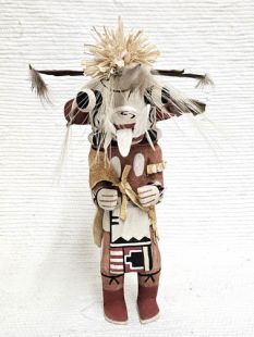 Old Style Hopi Carved Ogre Traditional Guard Kachina Doll (Katsina Doll)