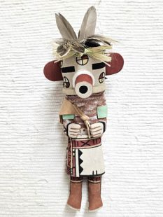 Old Style Hopi Carved Cactus Flower Traditional Plant Kachina Doll (Katsina Doll)