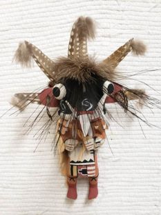 Old Style Hopi Carved Ogre Traditional Guard Katsina Doll