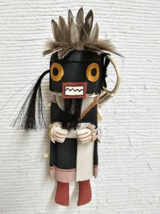 Old Style Hopi Carved Warrior Maiden Kachina Doll (Katsina Doll)