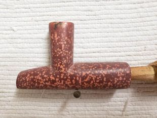 Native American Made Pipestone Plains Style Pipe 