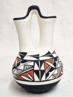 Native American Acoma Handpainted Wedding Vase