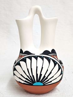 Native American Acoma Handpainted Wedding Vase