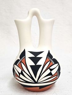 Native American Acoma Handpainted Wedding Vase