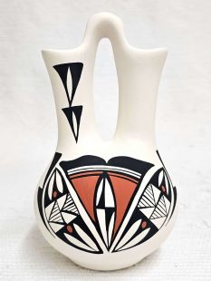 Native American Acoma Handpainted Wedding Vase