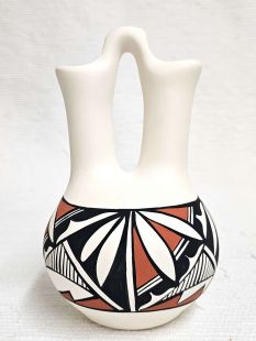 Native American Acoma Handpainted Wedding Vase