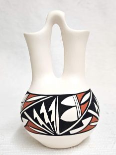 Native American Acoma Handpainted Wedding Vase