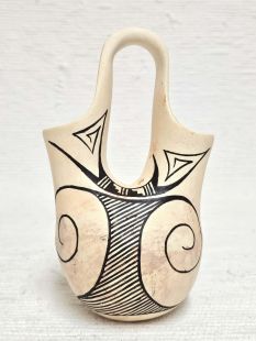 Native American Hopi Handbuilt and Handpainted Wedding Vase