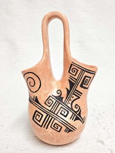 Native American Hopi Handbuilt and Handpainted Wedding Vase
