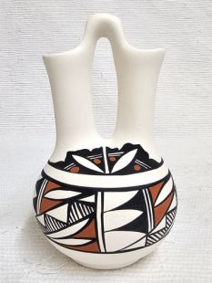 Native American Acoma Handpainted Wedding Vase