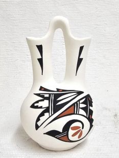Native American Acoma Handpainted Wedding Vase