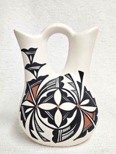 Native American Acoma Handpainted Wedding Vase