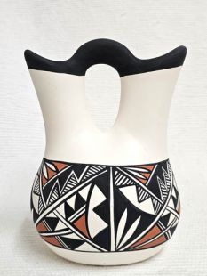 Native American Acoma Handpainted Wedding Vase