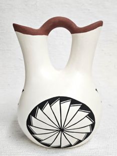 Native American Acoma Handpainted Wedding Vase