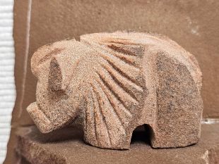 Native American Lakota Carved Javelina Sculpture