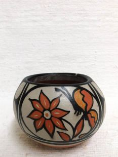 Native American Santo Domingo Handbuilt Polychrome Bowl 