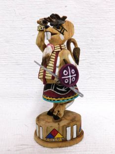 Native American Hopi Carved Warrior Mouse Hero Katsina Doll