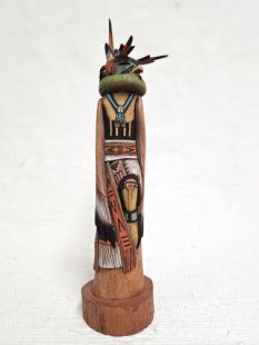 Native American Hopi Carved Eagle Dancer Kachina Sculpture (Katsina Sculpture)