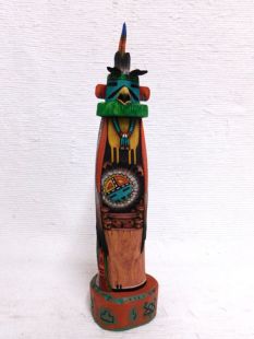 Native American Hopi Carved Eagle Dancer Katsina Sculpture