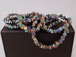 Native American Santo Domingo Made Rainbow Calsilica Bracelet