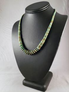 Native American Santo Domingo Made Turquoise Necklace 