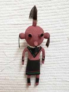Old Style Hopi Carved Mudhead Traditional Clown Katsina Doll